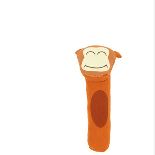 1 pcs Mini Baby Rattle 3x14.5cm Cute Animals Design Bell Baby & Toddler Toys Infant Toys for Babe 1-12 months Cloth Material
