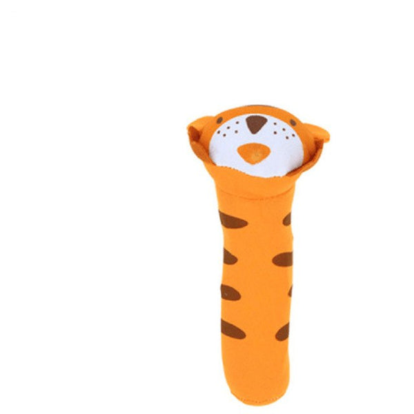 1 pcs Mini Baby Rattle 3x14.5cm Cute Animals Design Bell Baby & Toddler Toys Infant Toys for Babe 1-12 months Cloth Material