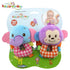 1 Pair Newborn Infant Rattles Toys Toddler Hand Bell Cartoon Animal Rings Interactive Baby Early Education Plush Toy YH-