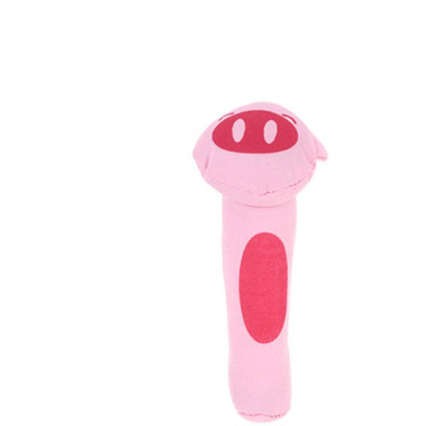 1 pcs Mini Baby Rattle 3x14.5cm Cute Animals Design Bell Baby & Toddler Toys Infant Toys for Babe 1-12 months Cloth Material