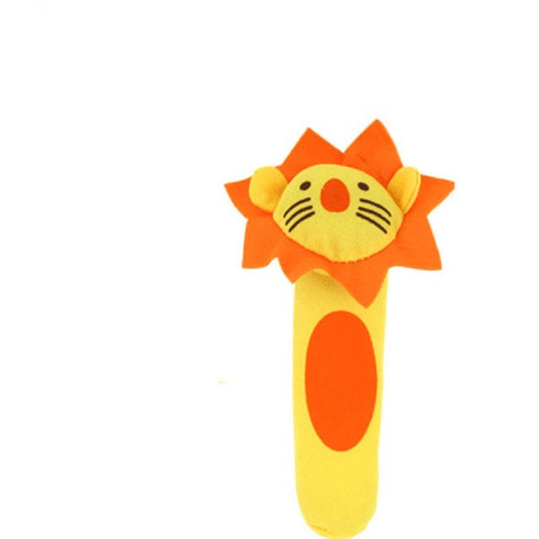 1 pcs Mini Baby Rattle 3x14.5cm Cute Animals Design Bell Baby & Toddler Toys Infant Toys for Babe 1-12 months Cloth Material